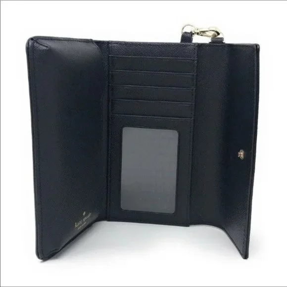 Kate Spade Laurel Way Black Wristlet Wallet Phone NWT - Picture 3 of 6